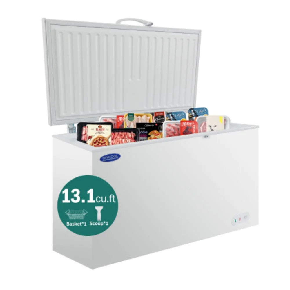 13.1 Cu.ft Solid Top Chest Freezer with Lockable Lid R193