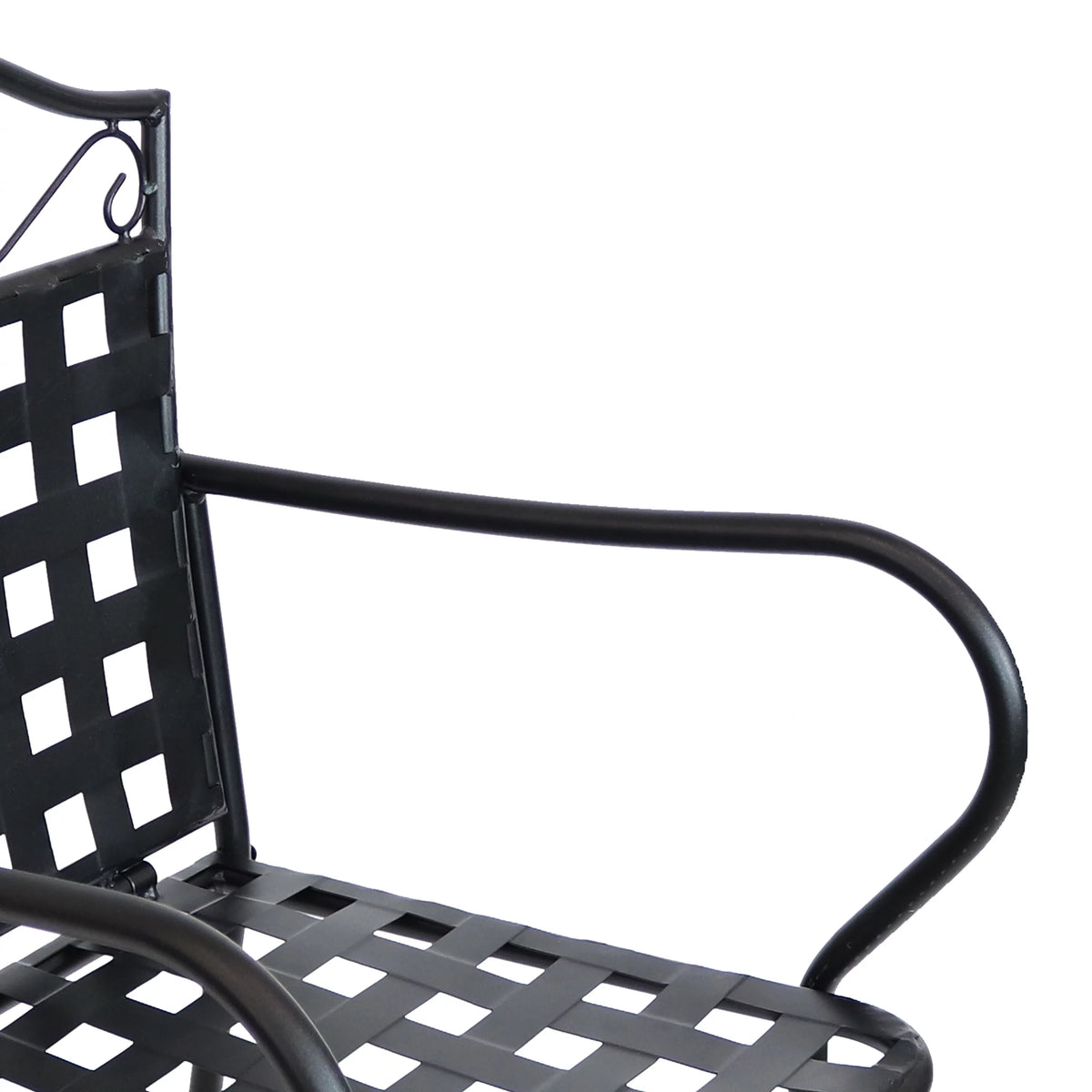 Black Wrought Iron Bar Chair and Table Set T703