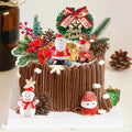 14PCS Christmas Cake Topper Gold M36021