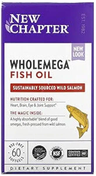 Whole Fish Oil with Omegas and Vitamin D3 60 ct P651403