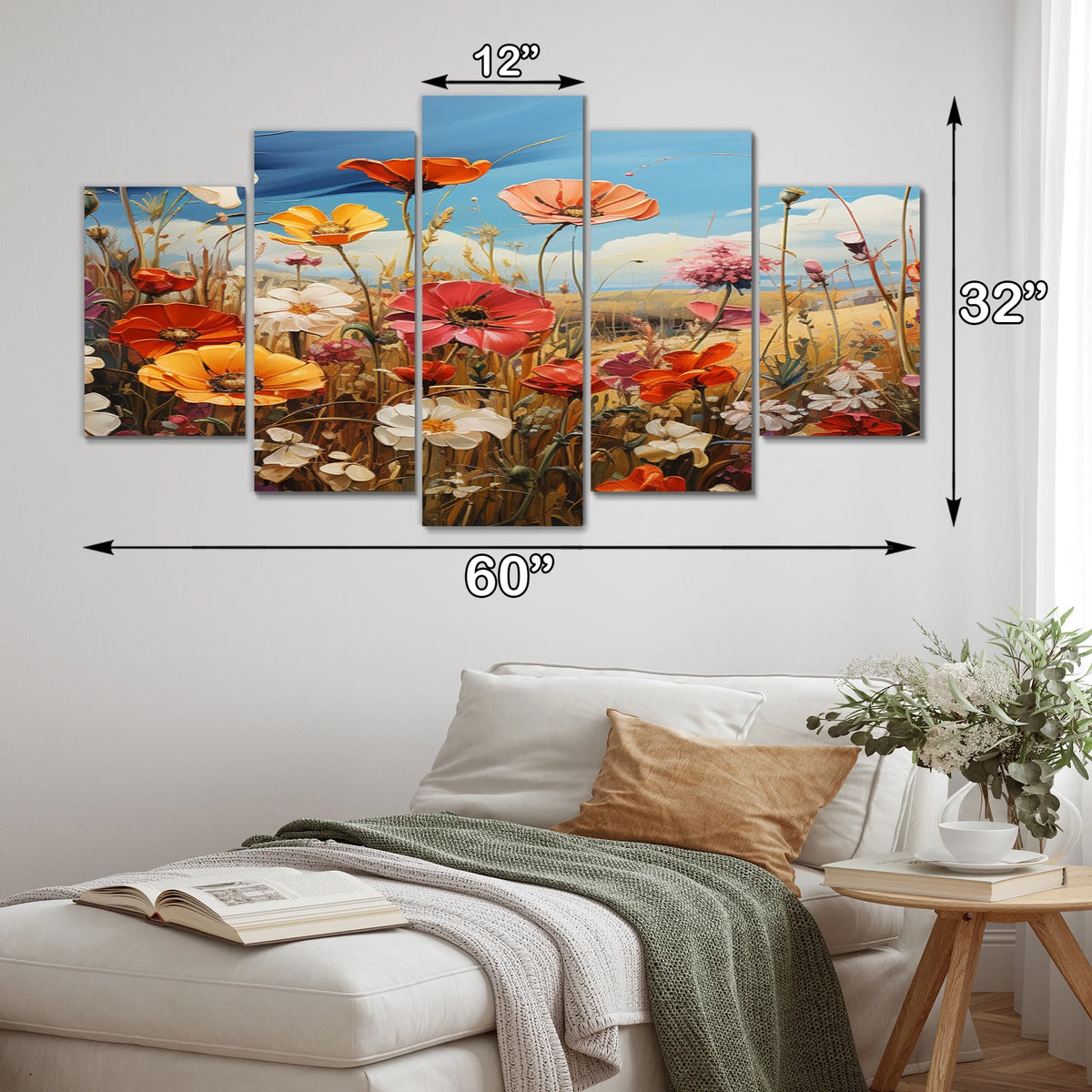 Floral Metal Wall Décor Set R8481