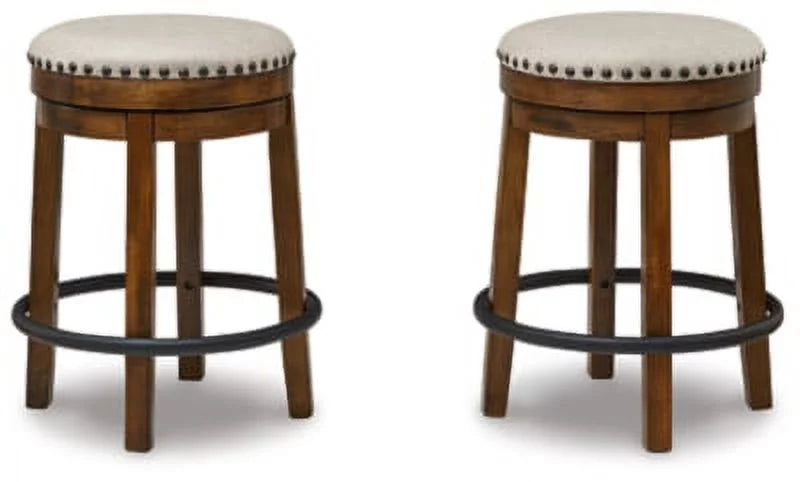 24" Counter Height Upholstered Swivel Stool A809