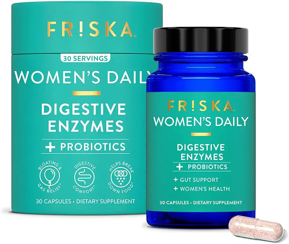 Women’s Digestive Enzyme and Probiotics Supplement, 30 Capsules C87551