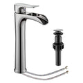 Matte Black Single Hole Waterfall Vessel Sink Faucet X5597