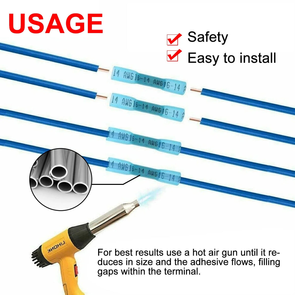 Heat Shrink Butt Connector Waterproof Q47783