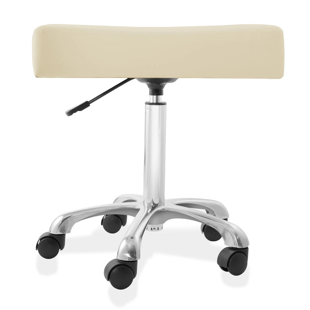 Hydraulic Rolling Salon Stool with Large Seat W481