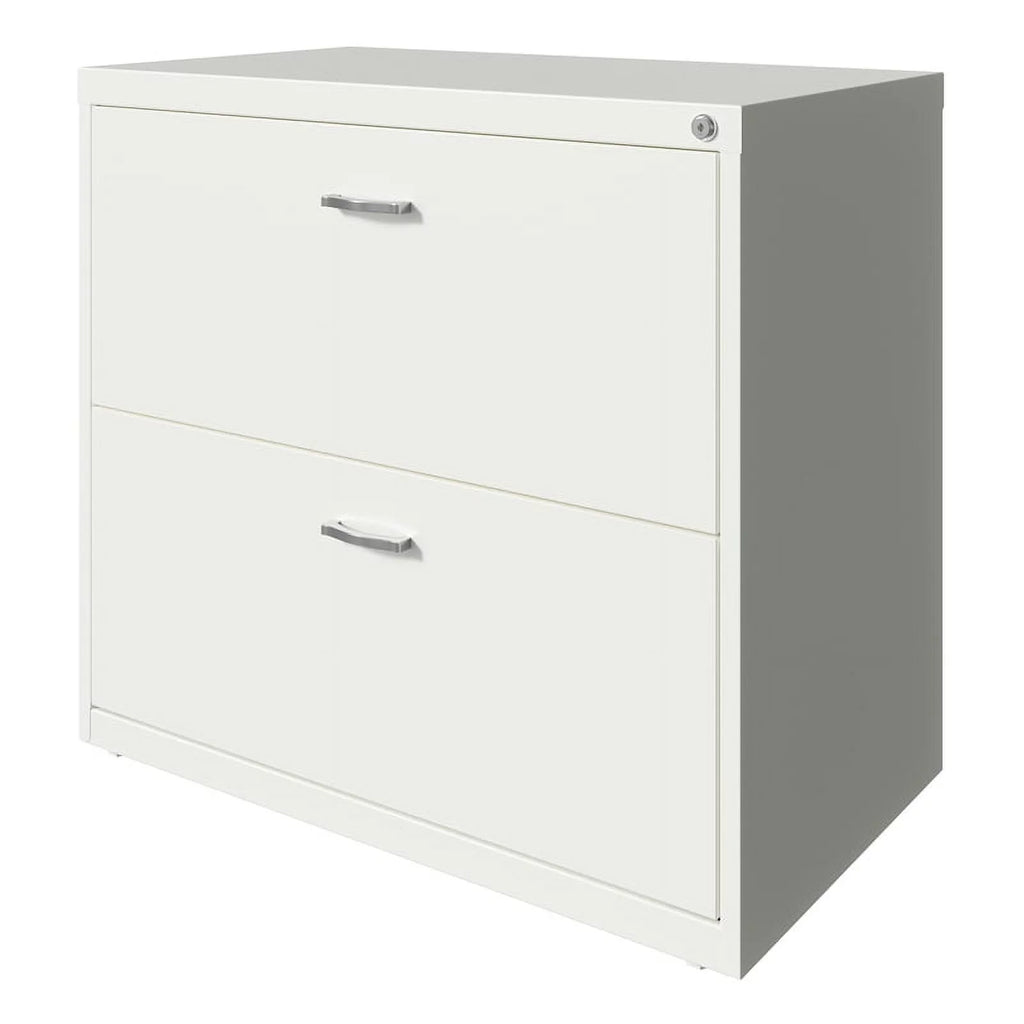 White 2 Drawer Metal Filing Cabinet Set of 2 H717605