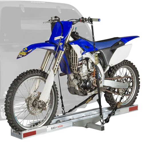 Lightweight Aluminum Motorcycle Hitch Carrier with Loading Ramp X168