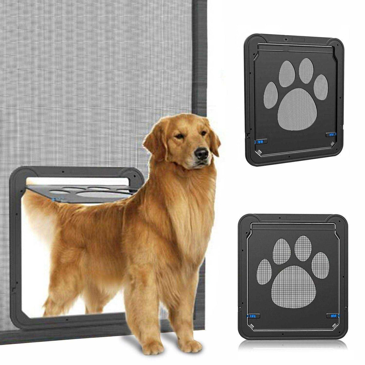 Lockable Dog Screen Door 12x14x0.4 Inch O62580