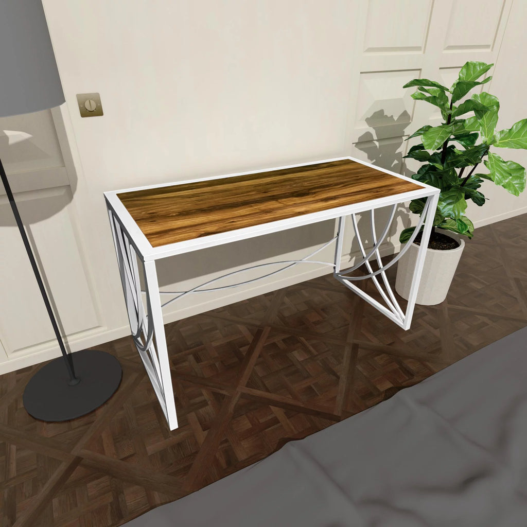 Writing and Computer Desk with Metal Supports P785129