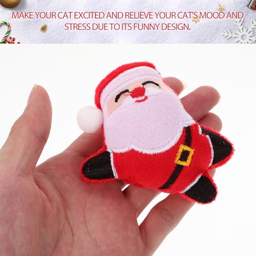 6pcs Christmas Catnip Plush Cat Chew Toy K706