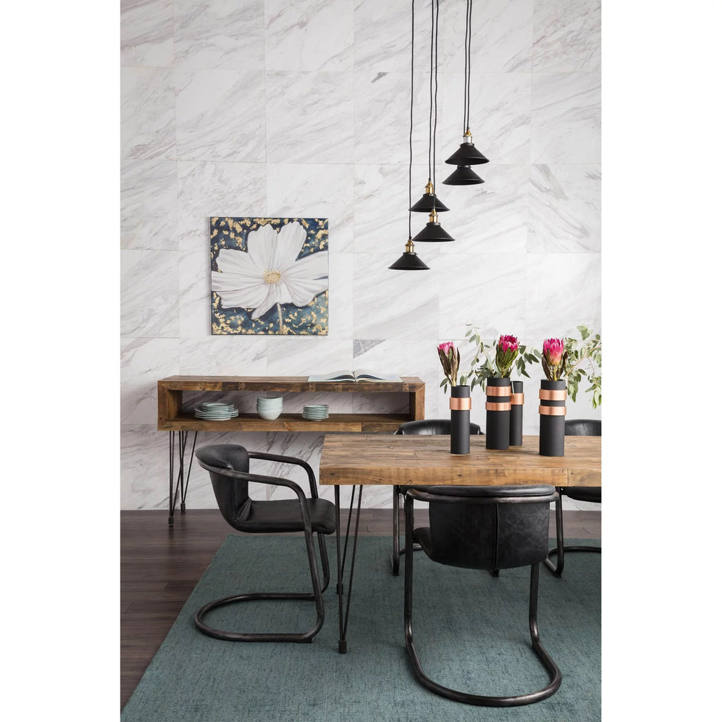 Onyx Black Leather Dining Chair Set Of Two S6510