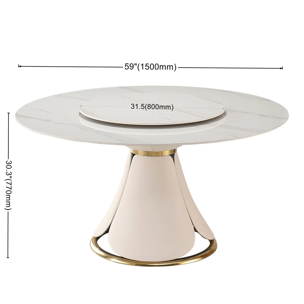 Sintered Stone Dining Table with 8 Chairs U823749