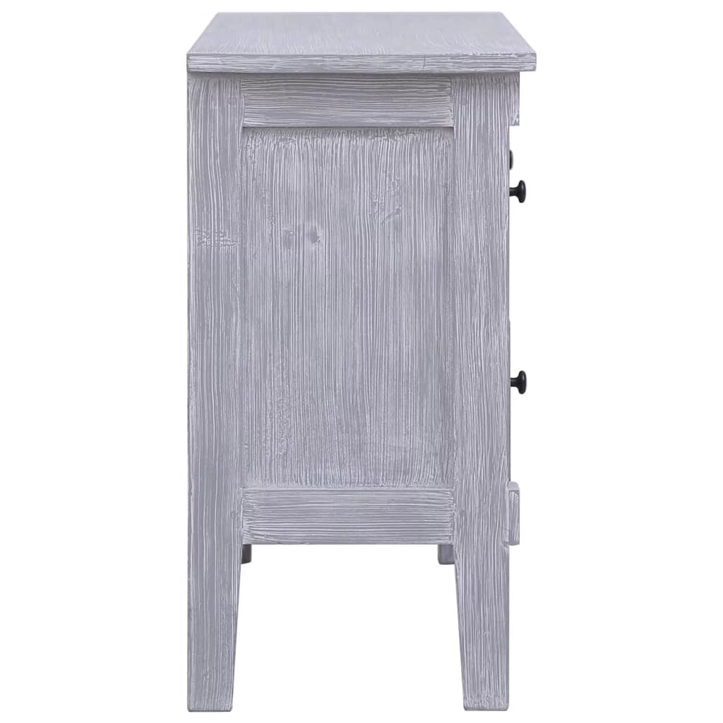 Mahogany Wood Storage Cabinet with 2 Drawers X502
