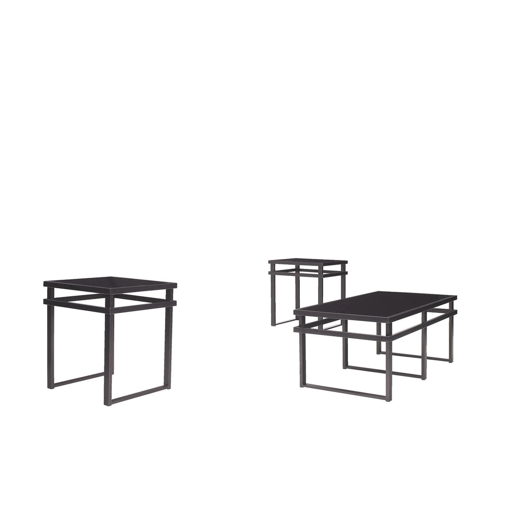 Black Table Set of 3 E935241