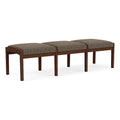 Wood 3-Seat Fabric Reception Bench B92859