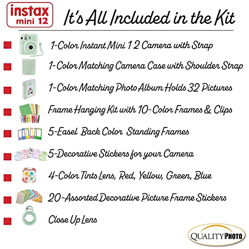 Lilac Purple Instant Camera with Case and Accessory Kit Y58710