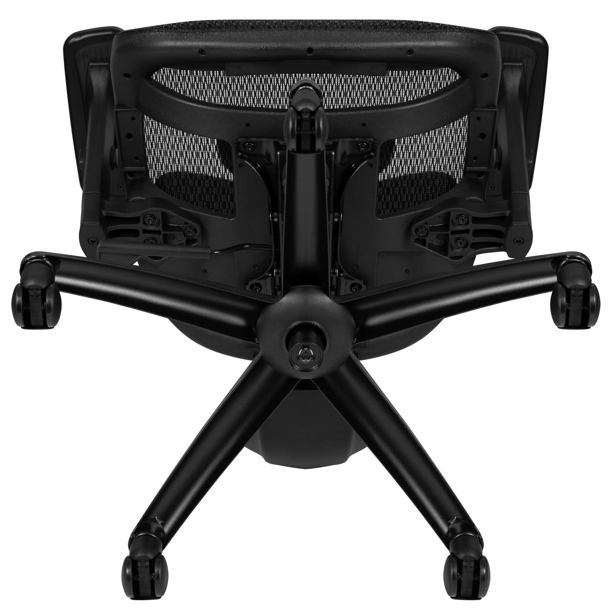Ergonomic Mesh Office Chair with Lumbar Support in Black R163
