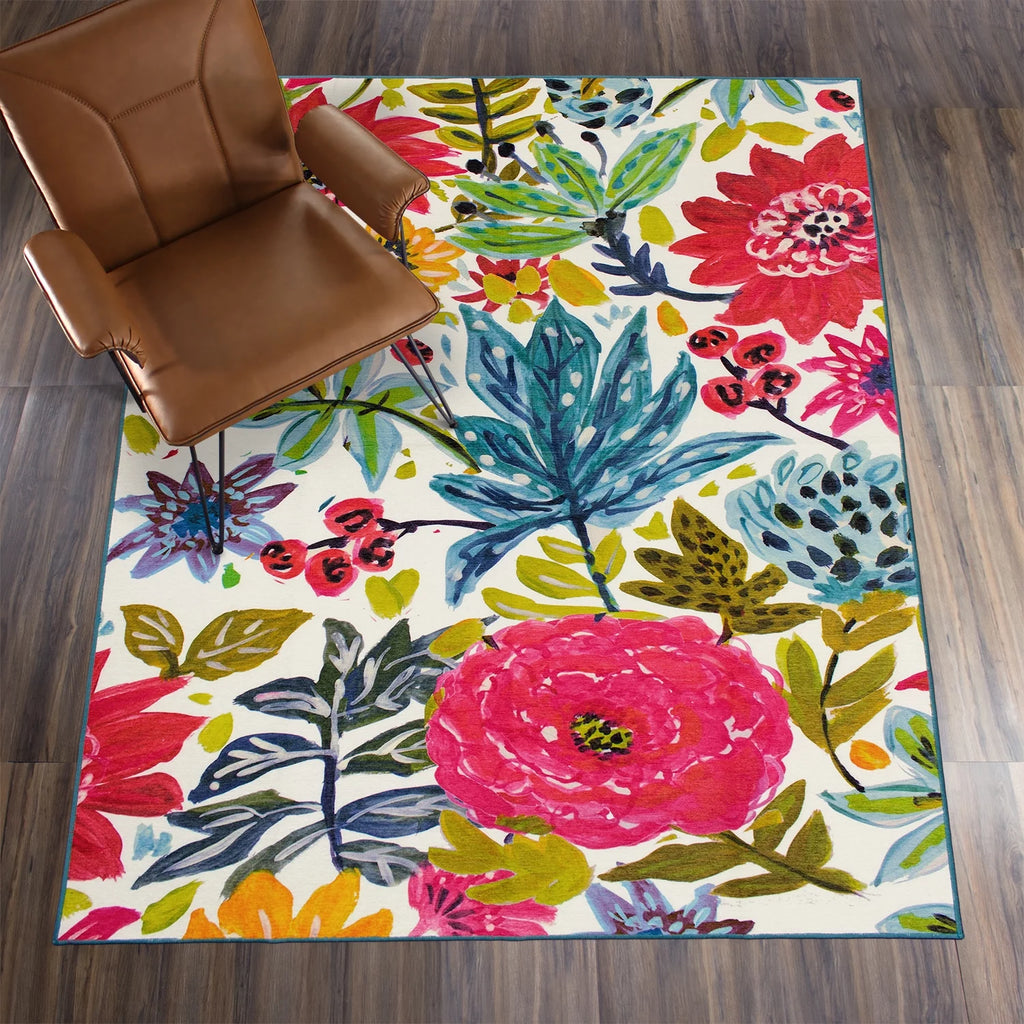 Machine Washable Area Rug 5X7 K74232