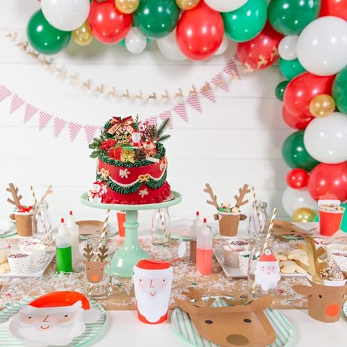 14PCS Christmas Cake Topper Gold M36021