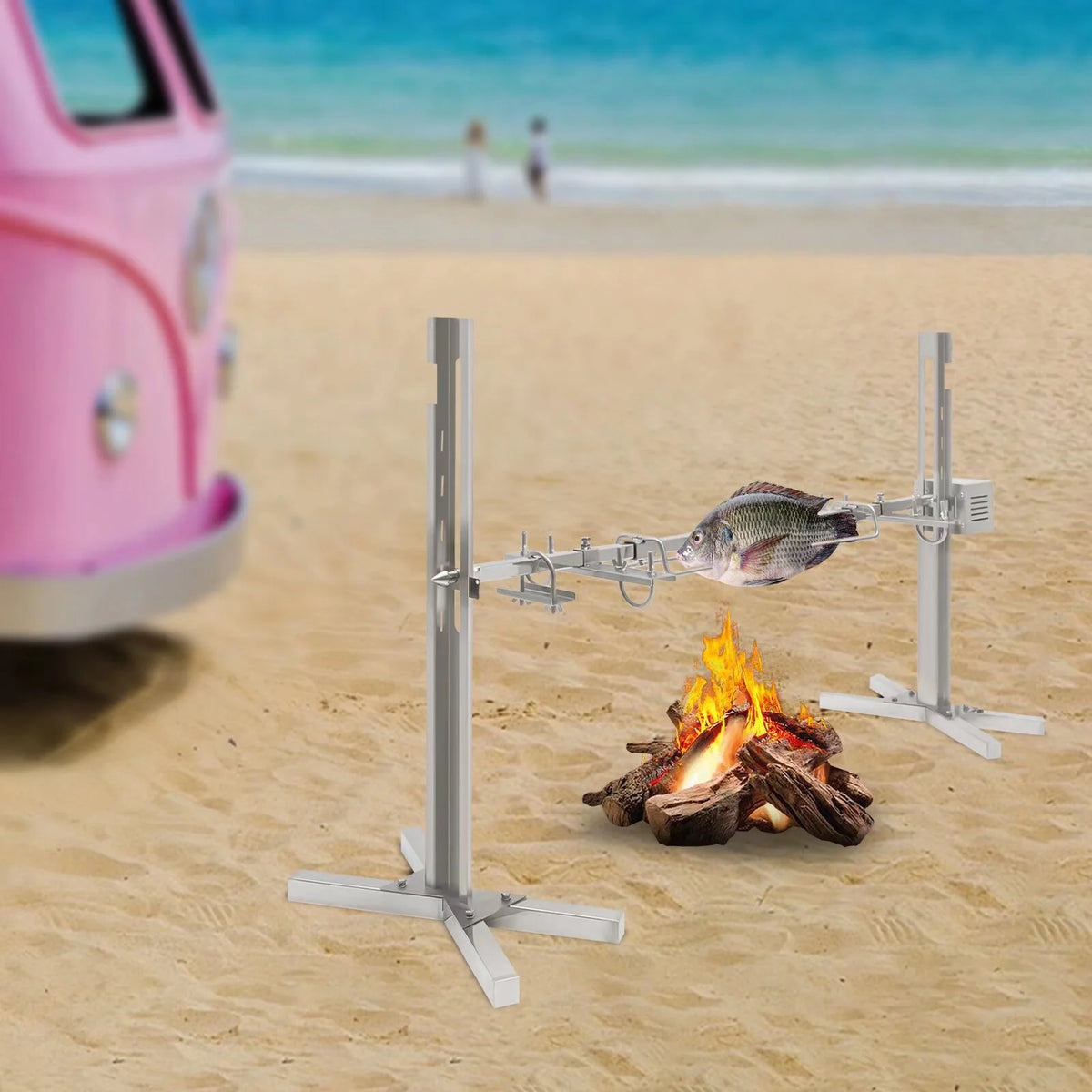66lbs Large Grill Rotisserie Kit X927