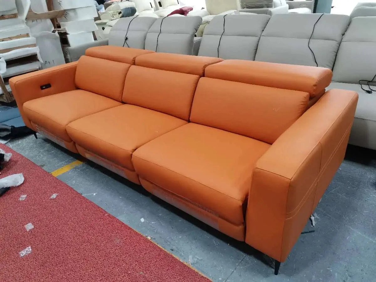 Genuine Leather Reclining Sofa Set C402575