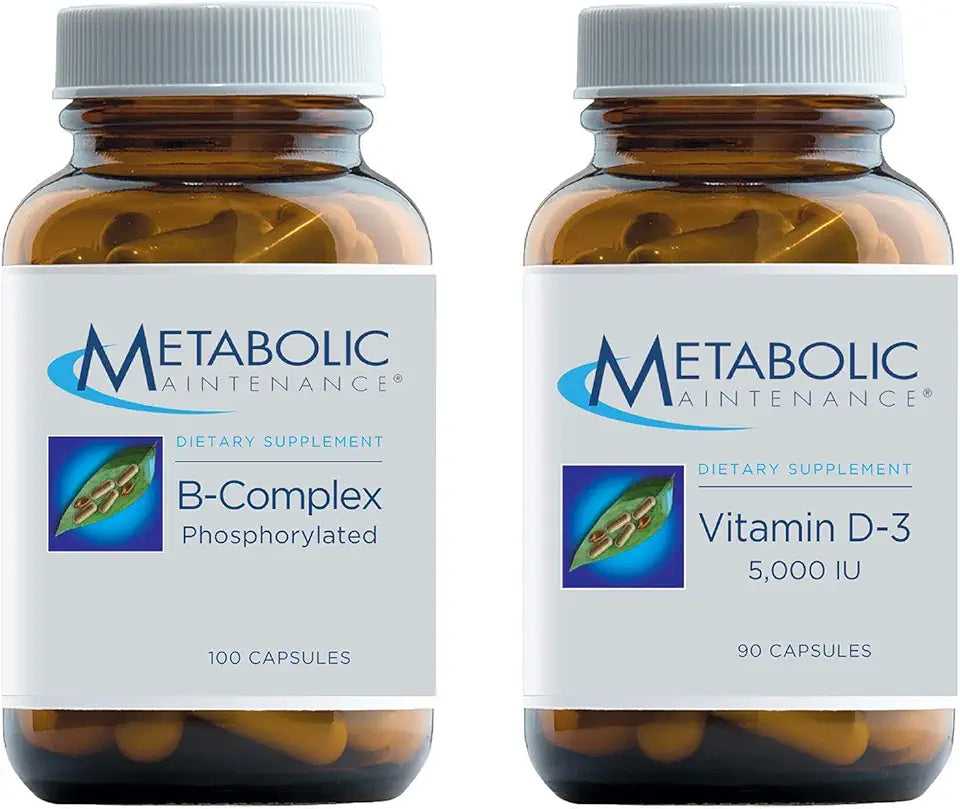 B-Complex 100 Capsules + Vitamin D-3 5000 IU 90 Capsules F166543
