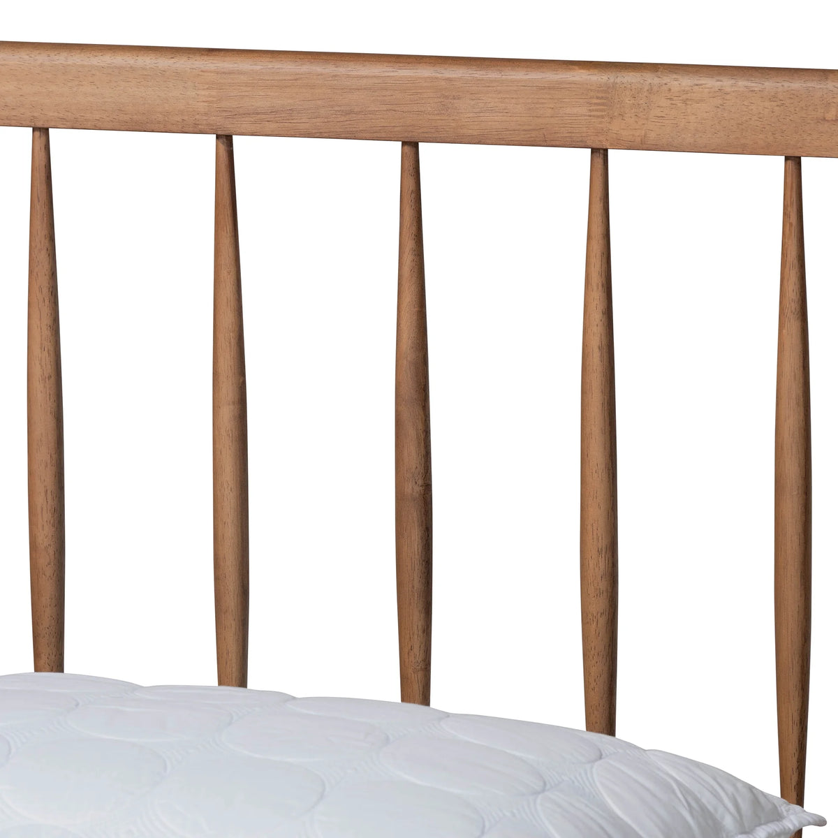 King Ash Walnut Wood Platform Bed G88202