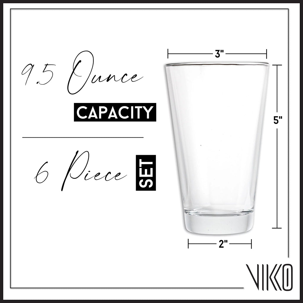9.5 Ounce Water Tumblers Set of Six K897