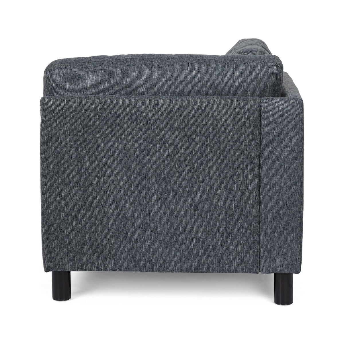 Navy Blue + Black Fabric Chaise Lounge S232903