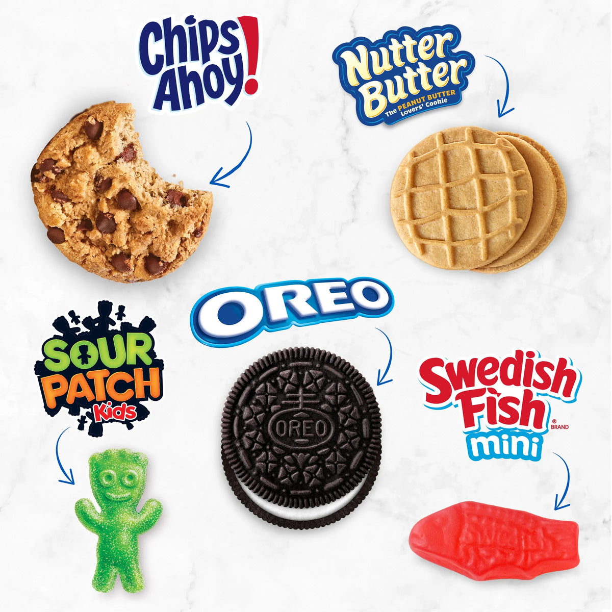 Cookies and Candy Variety Pack, 40 Snack Packs V607
