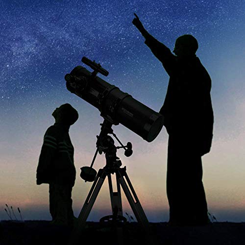 130EQ Newtonian Reflector Telescope with Barlow Lens & Moon Filter W3575