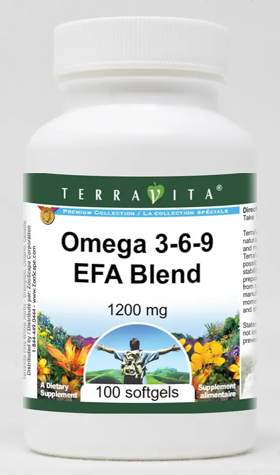 Omega 3-6-9 EFA Blend 1200 mg 100 softgels 2 Pack S415