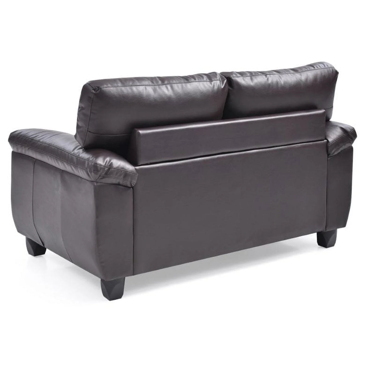 Faux Leather Loveseat N4782