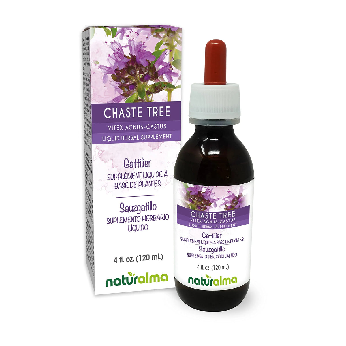 Chaste Tree Fruit Alcohol-Free Liquid Extract Drops 4 fl oz O5769