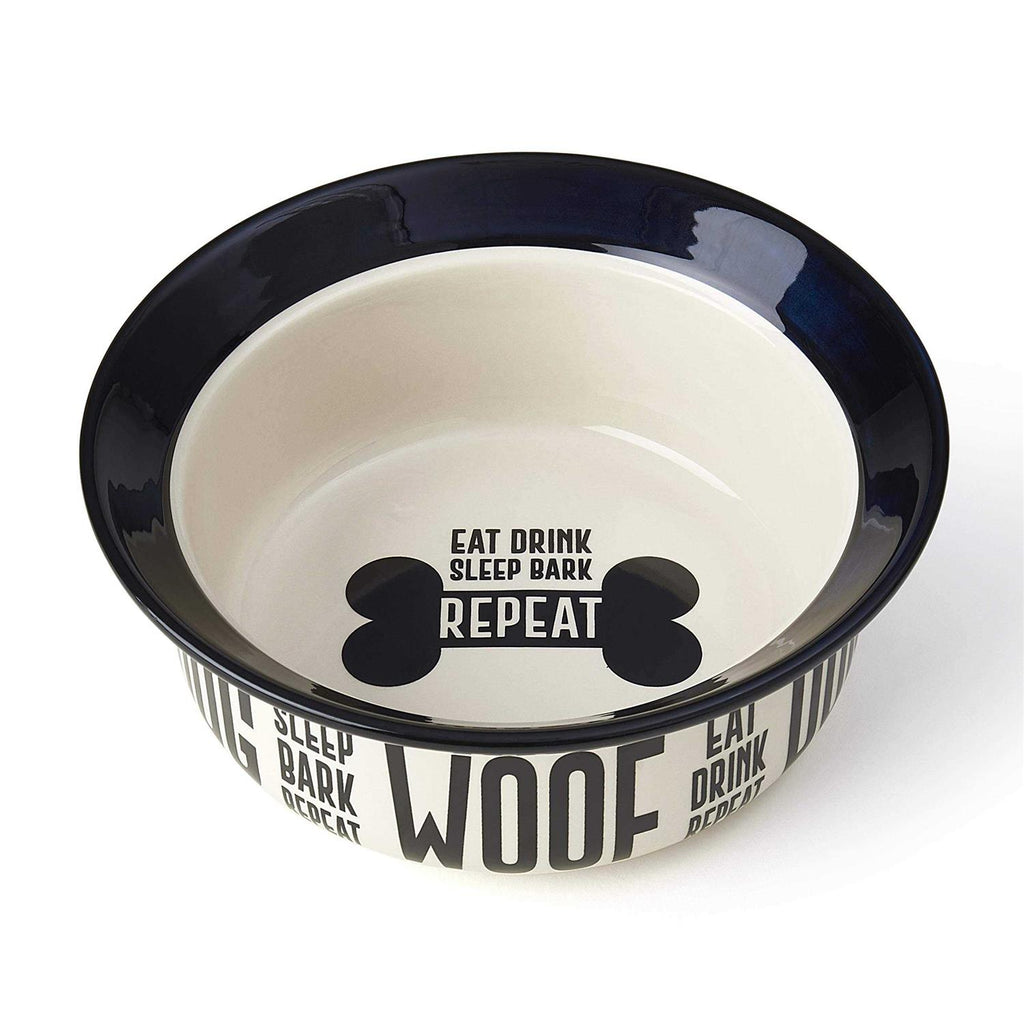 Stoneware Dog Bowl W31868