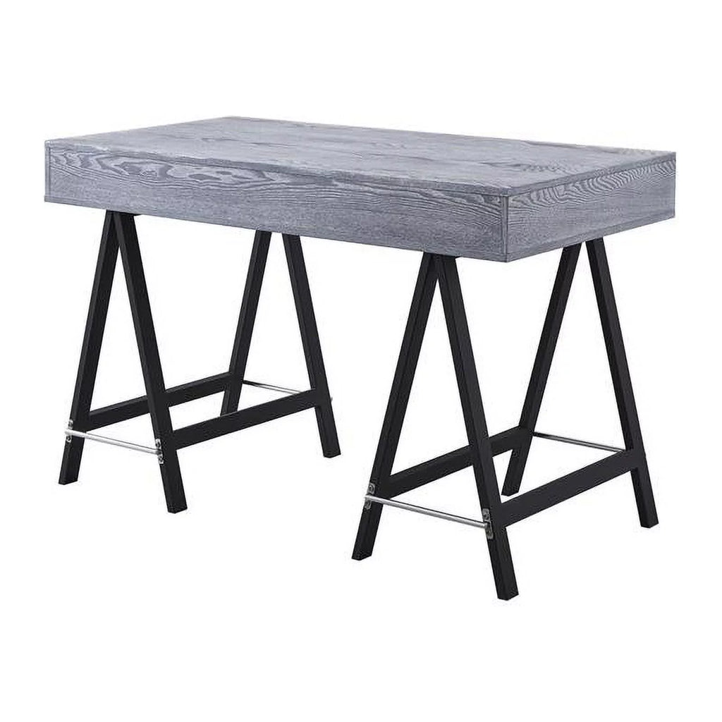 Gray 2-Drawer Wood Writing Desk A4246