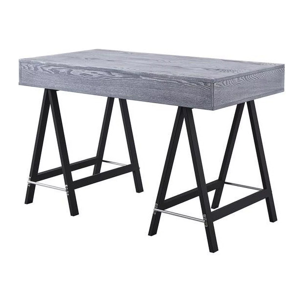 Gray 2-Drawer Wood Writing Desk A4246