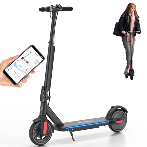 Electric Scooter with Folding, Solid Tires, Dual Braking, Cruise Control N993