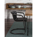 Onyx Black Leather Dining Chair Set Of Two S6510