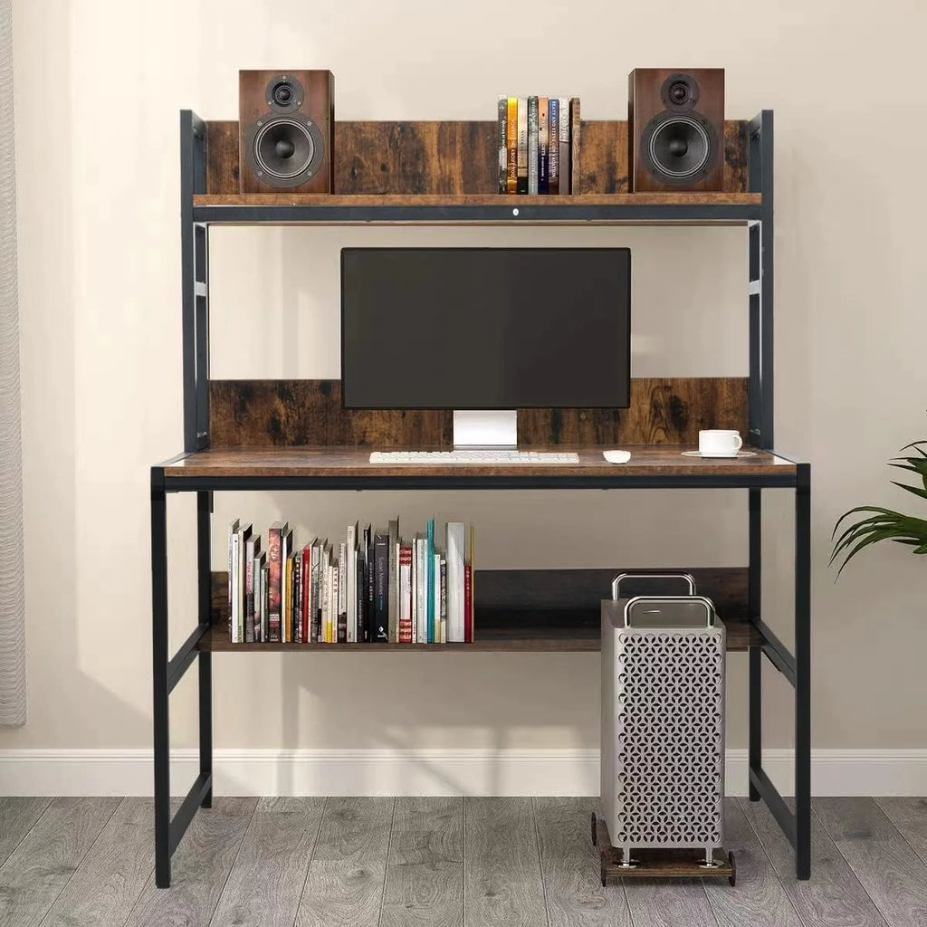 48" Computer Desk with Bookshelf & CPU Stand S606919