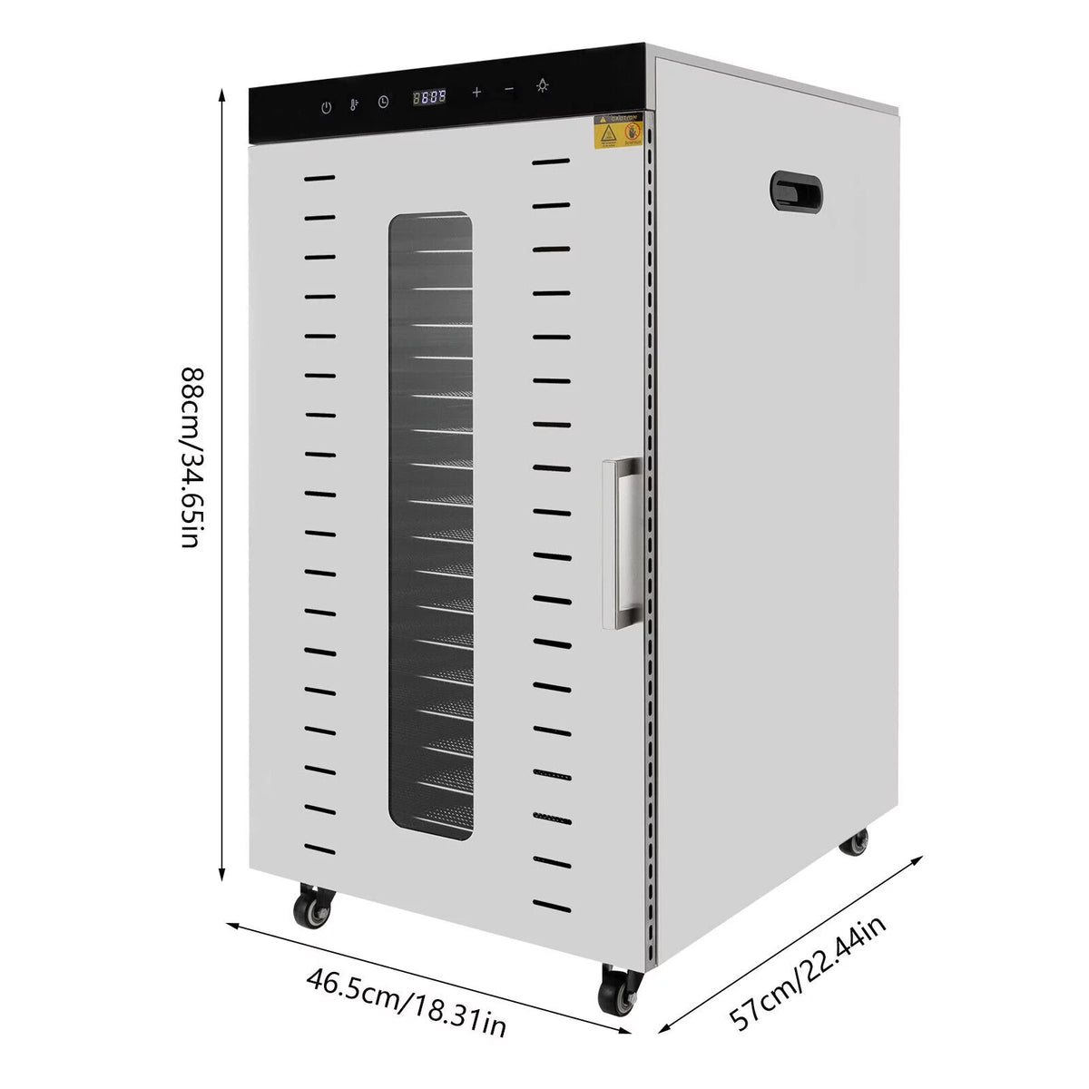 1700W Multi-Tier Electric Food Dehydrator with 20 Stainless Steel Trays M711
