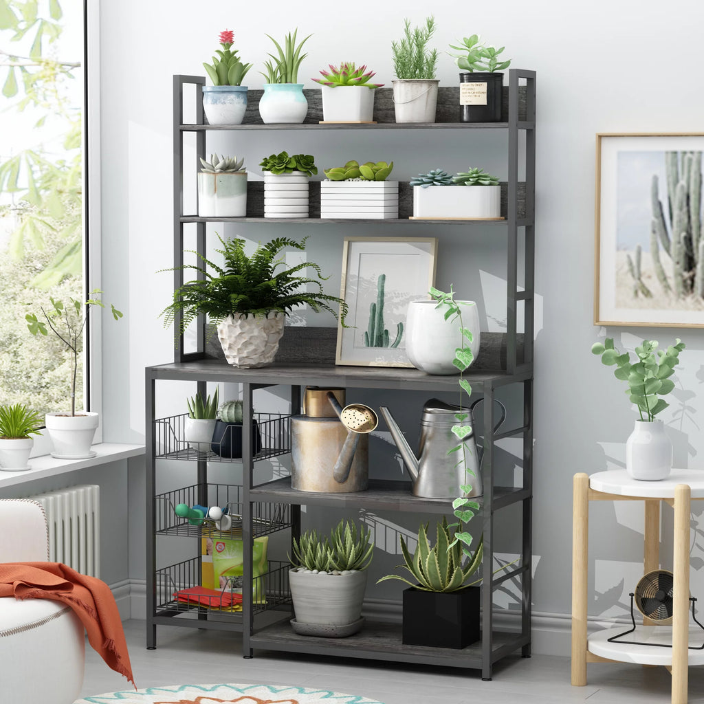 5-Tier Kitchen Bakers Rack with Baskets K228
