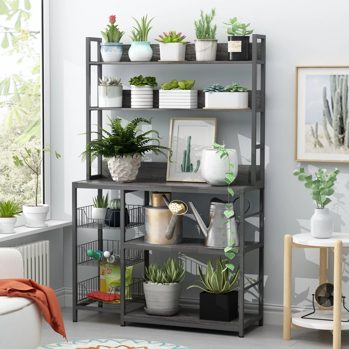 5-Tier Kitchen Bakers Rack with Baskets K228