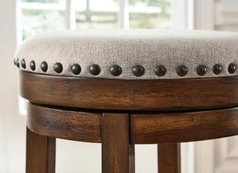 24" Counter Height Upholstered Swivel Stool A809