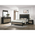 5-Pcs Light Brown & Gray Wood Eastern King Bedroom Set W8213
