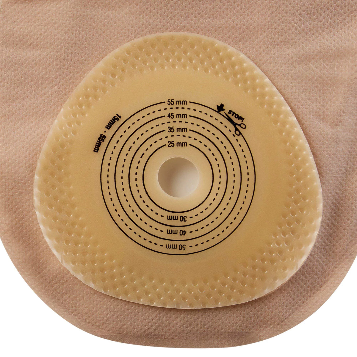 Filtered Colostomy Pouch One-Piece System 12 Inch Length Drainable Trim to Fit Pack of 10 T26150