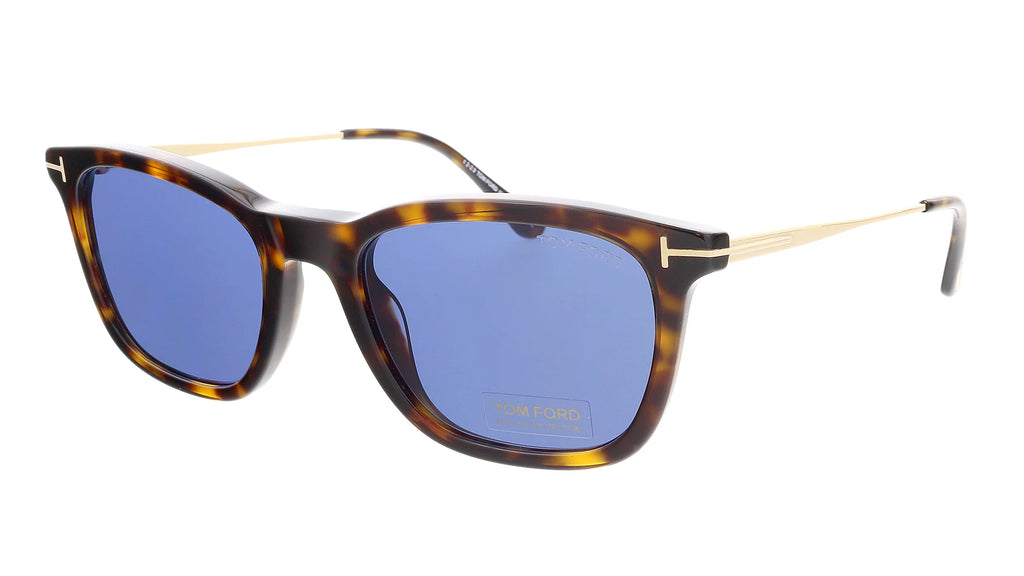 Dark Havana Rose Gold Blue 53 mm Sunglasses G356120