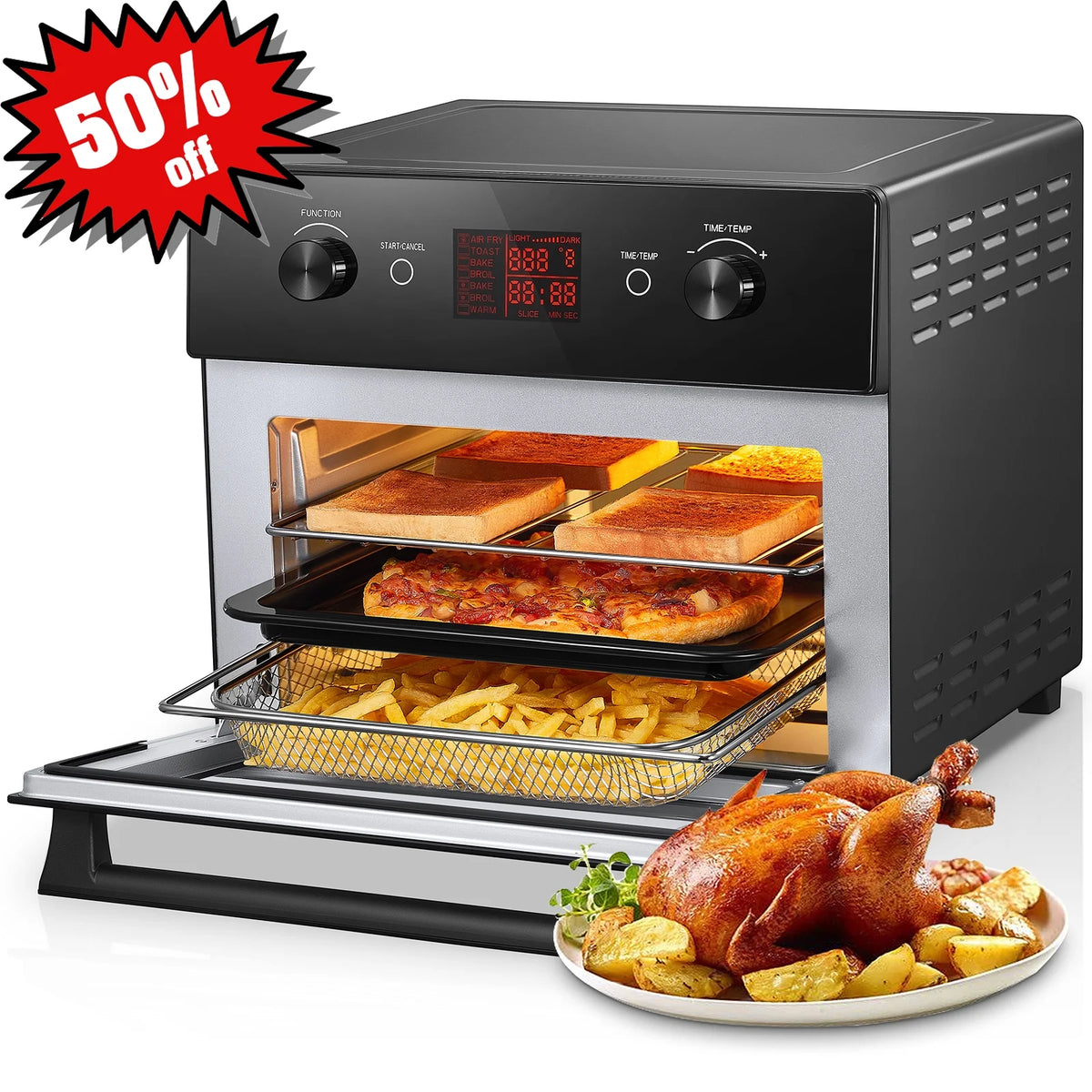 20QT Convection Air Fryer Toaster Oven Combo D587