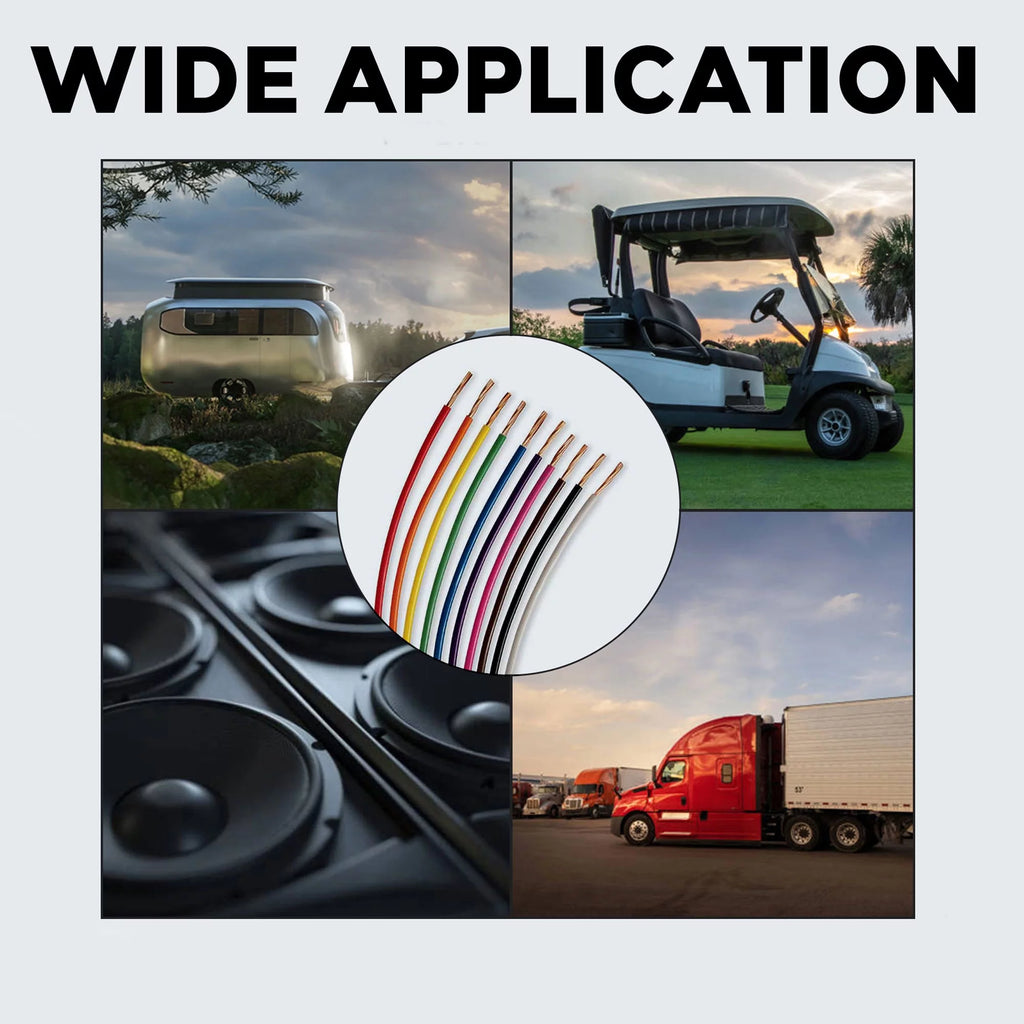16 Gauge Automotive Primary Wire 6 Color Bundle Set H269456